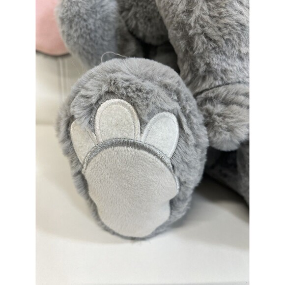 Gund Plush Elephant Big Floppy Ear Stuffed Toy Gray/Pink 11"Nursery Animal Decor - Picture 5 of 7